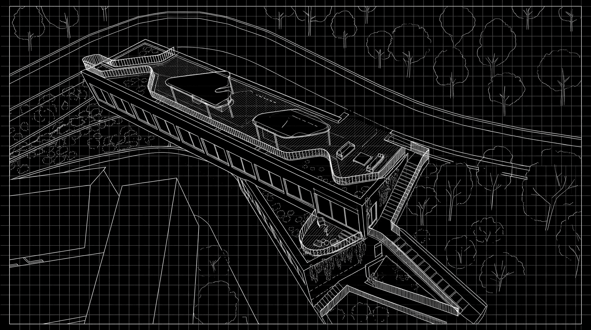Skorpios architectural concept blueprint